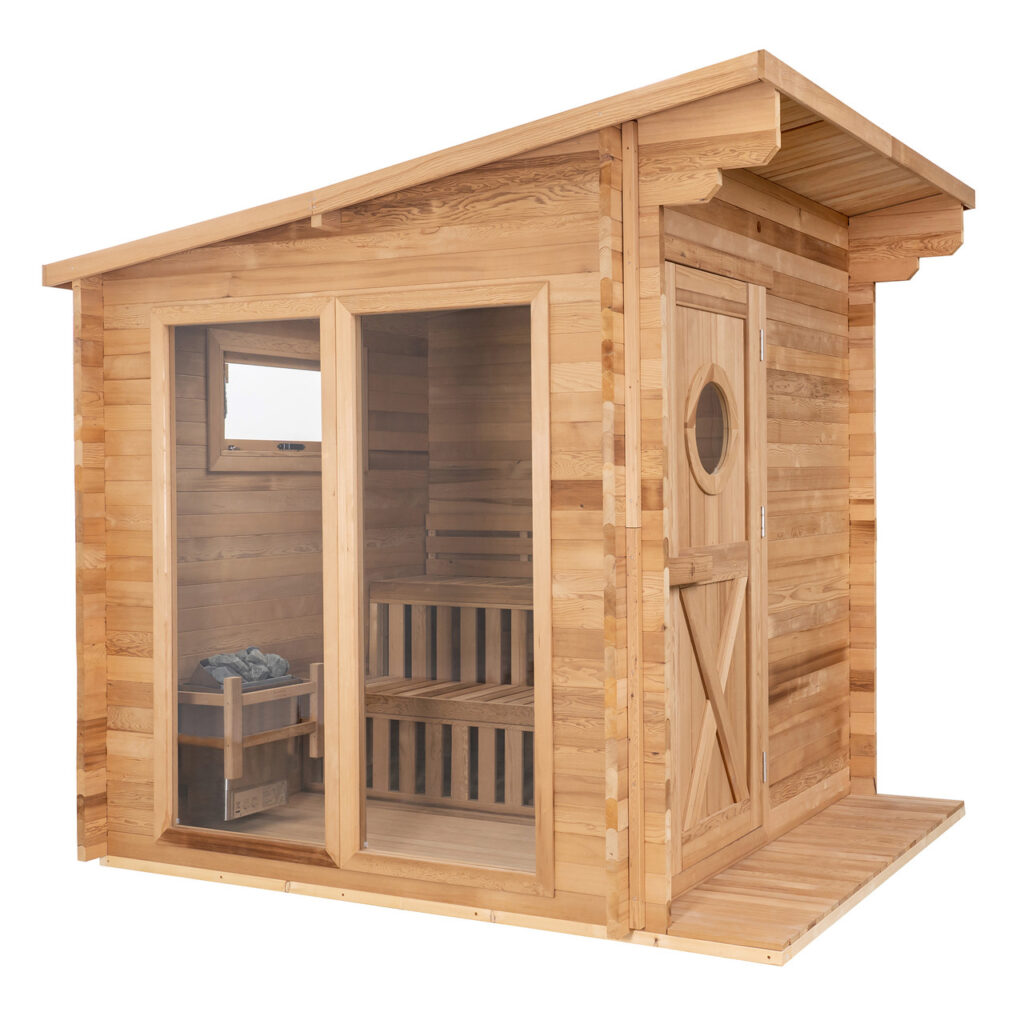 Thermowood Garden Sauna - 8 Person best cabin 8 person home sauna