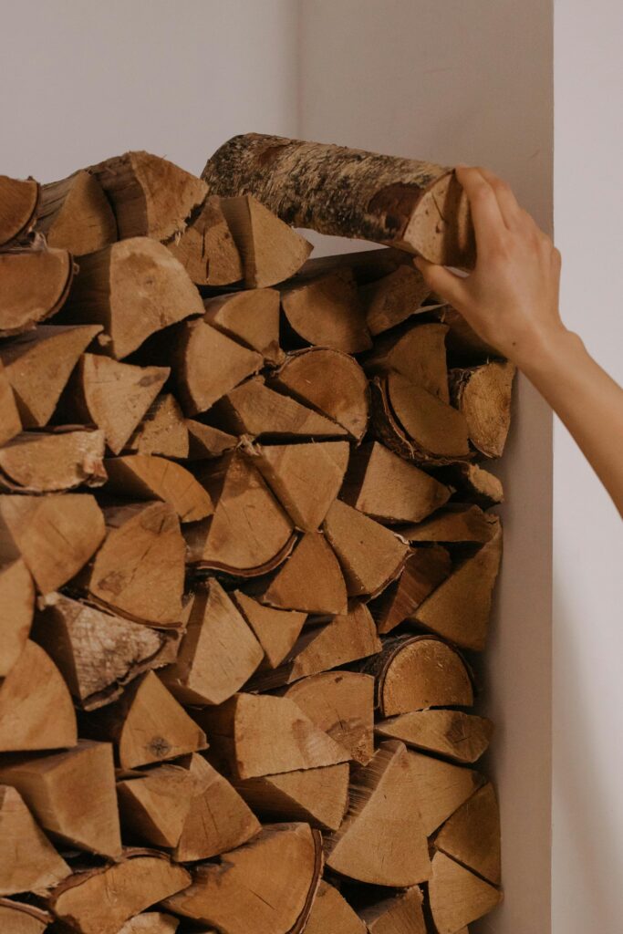 pexels-photo-7407941-7407941-1 A Person Staking Firewood